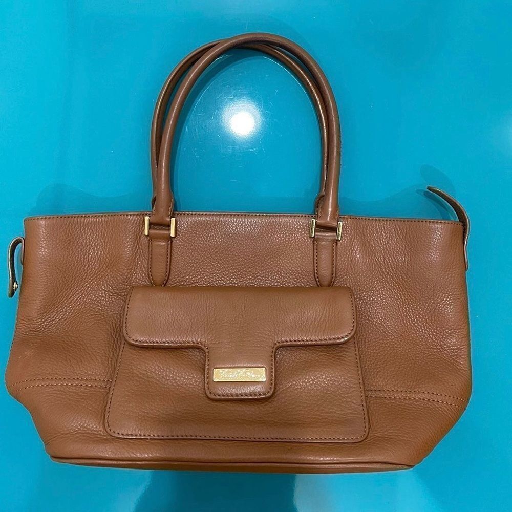 Brook brother leather tote 
